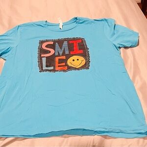 Blue SMILE Graphic Tee